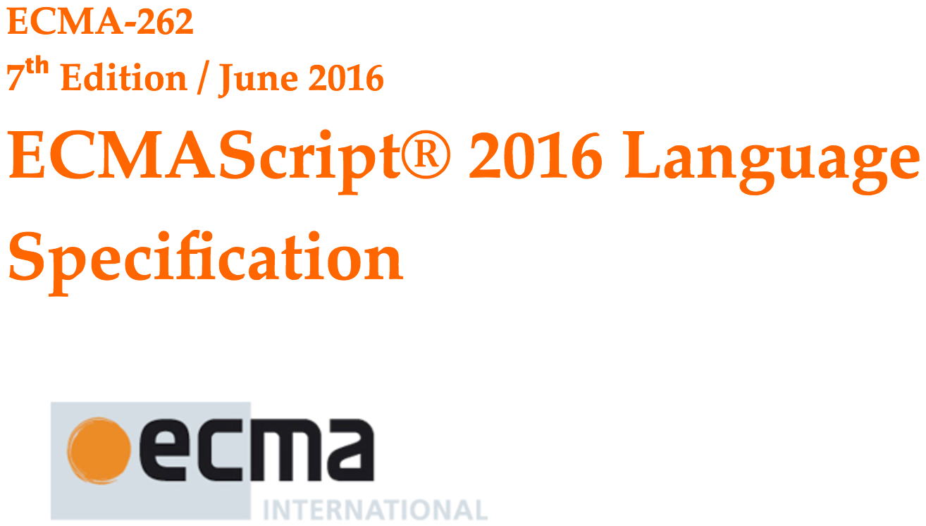 ECMAScript 2016 Specification